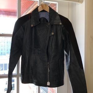 Leather@wool jackets 1 of a kind my designs